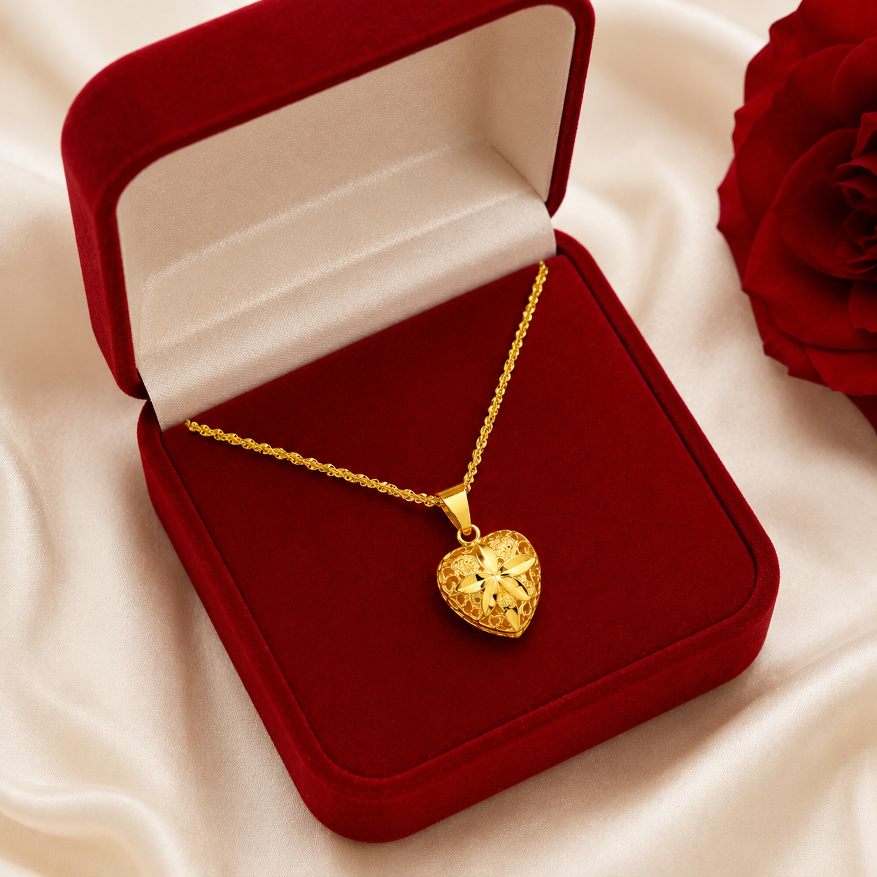 Heart Shaped Memorial Necklace